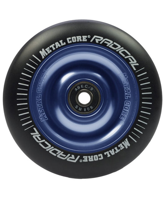 rueda-scooter-metal-core-radical-goma-negra-núcleo-azul para street-o-park-elegantes-y-resistentes