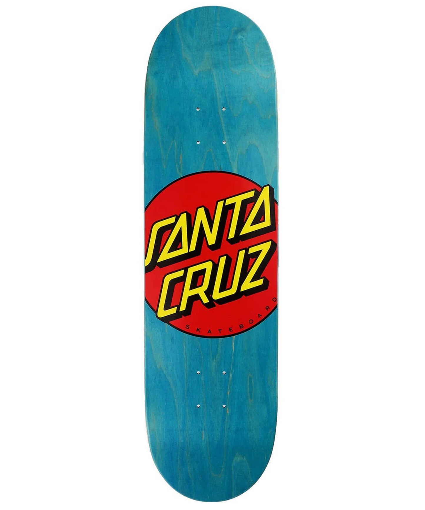 santa cruz-deck-classic dot-blue-tabla de skate-8.5"-cóncavo médio 3D-7 capas de arce norteamericano-INCLUYE LIJA GRATIS