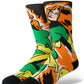 stance-calcetines-jean-grey-basado en los personajes de x-man-calcetín. clásico a 7 pulgadas por encima del tobillo-Soporte de arco elástico-color naranja-verde