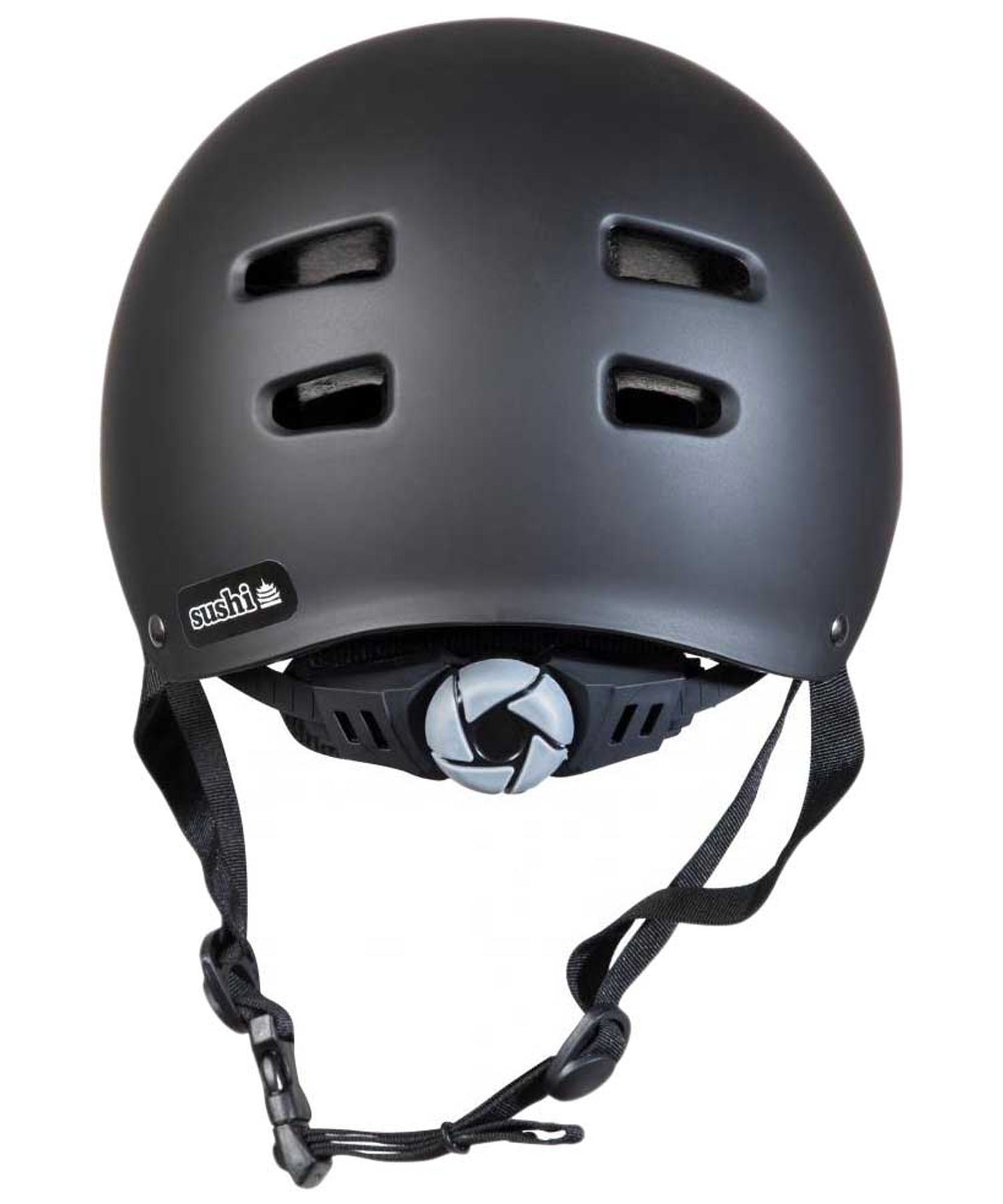 sushi-casco-protector-multi sport-de color negro-regulable-Carcasa de ABS moldeada por inyección de alta densidad.