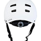 sushi-casco-protector-multi sport-de color blanco-regulable-Carcasa de ABS moldeada por inyección de alta densidad.