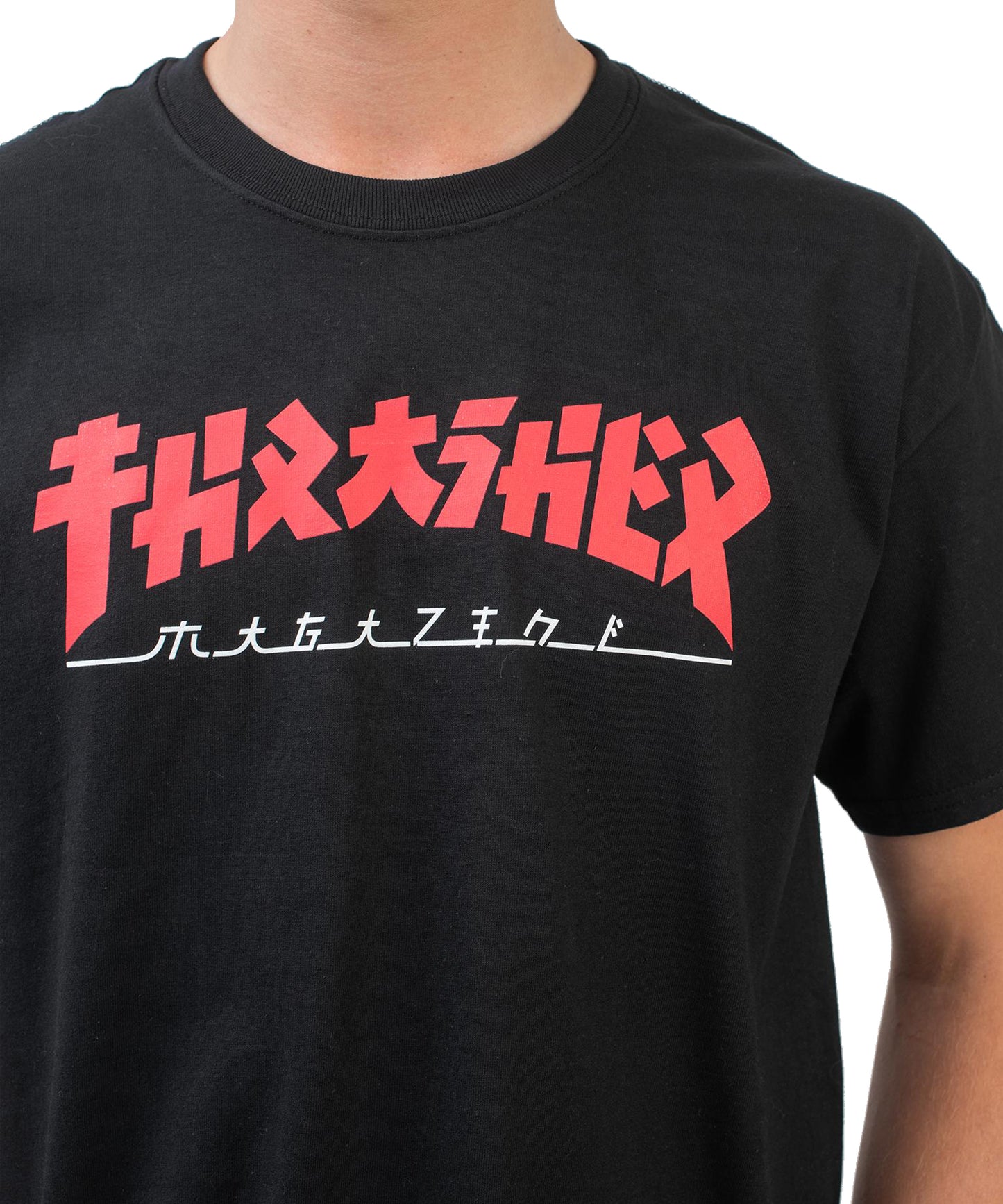 thrasher-godzilla-jade-tee-camiseta-la icónica-camiseta de thrasher-ahora en estilo japonés-algodón 100%-color negro
