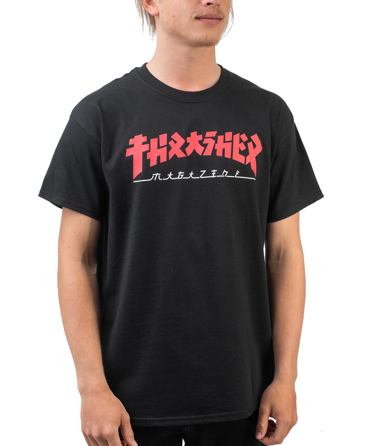 thrasher-godzilla-jade-tee-camiseta-la icónica-camiseta de thrasher-ahora en estilo japonés-algodón 100%-color  negro
